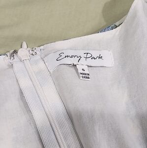 Emory park, blue and white floral pastel mini dress